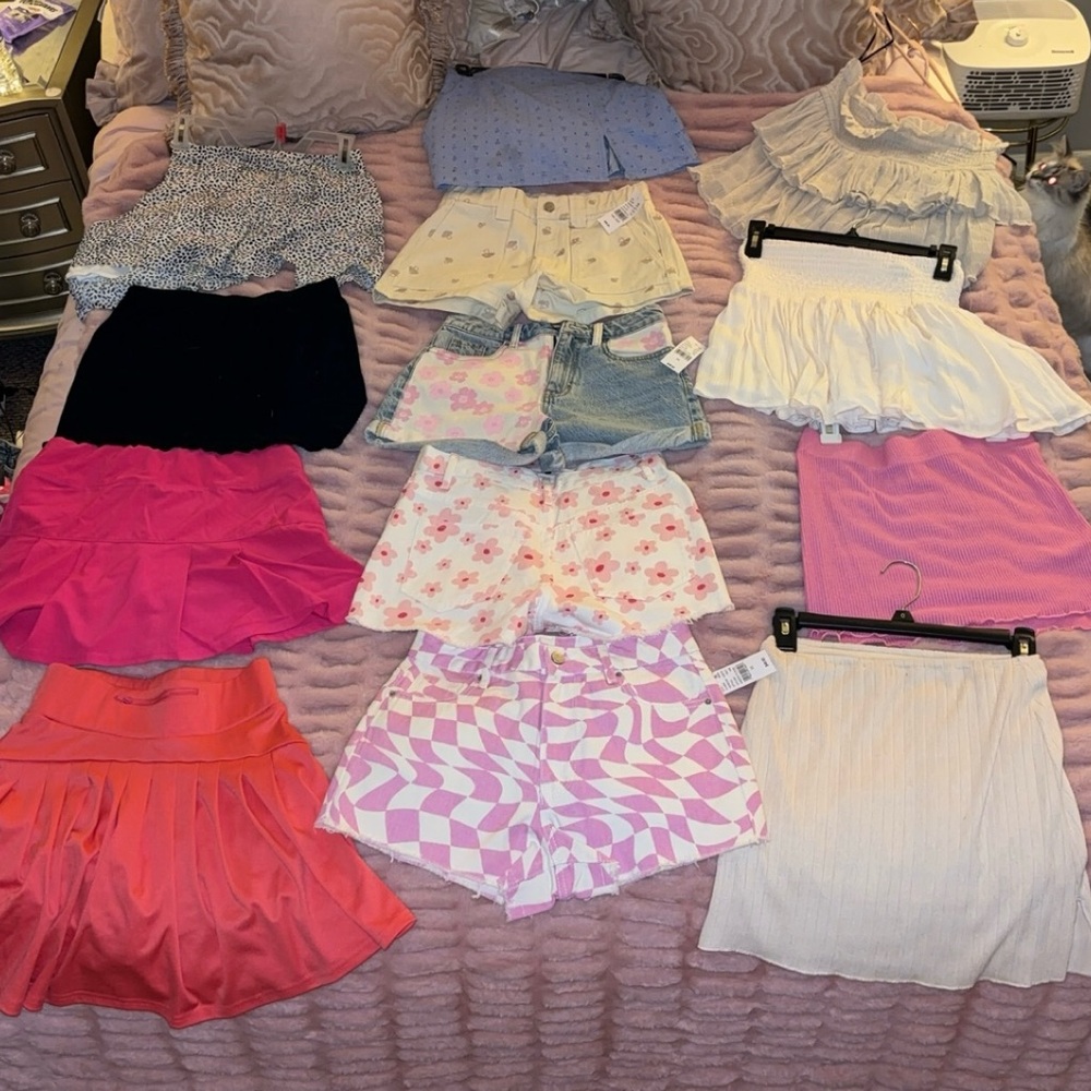 Skirt short dresses golf skirts crop tops tanks small xsmall 23, 24